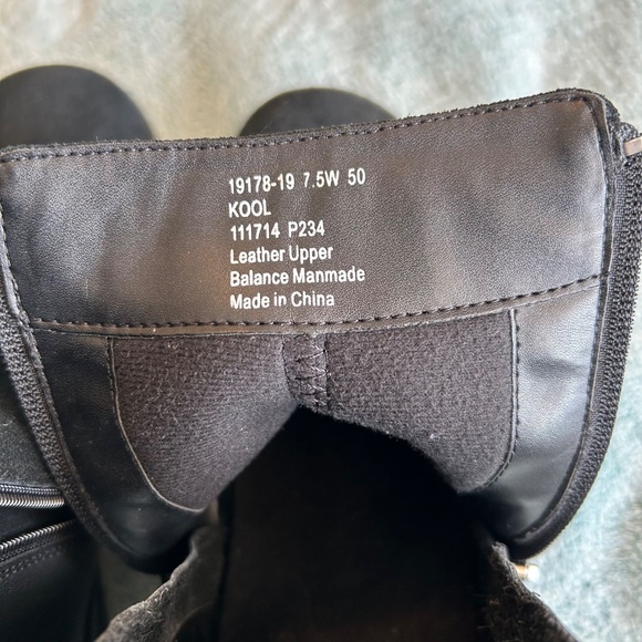DREW Shoe Kool Casual Boot  Double Zipper Black Suede/Leather Size 7.5W - Picture 12 of 15
